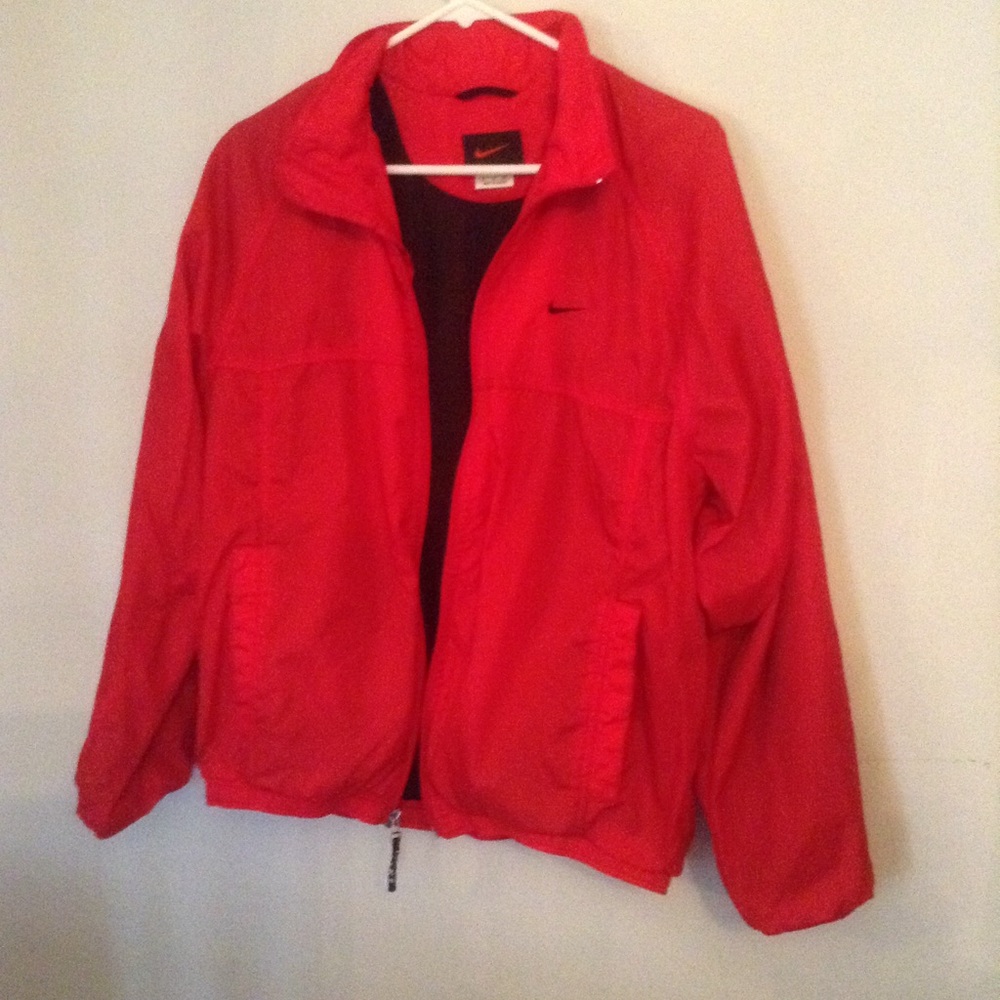 Red Nike Windbreaker